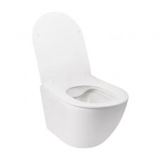 Унітаз підвісний Qtap Jay безобідковий з сідінням Soft-close QT07335176W Унітаз підвісний Qtap Jay безобідковий з сідінням Soft-close QT07335176W